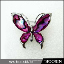 Broche strass papillon violet en alliage Matériel # 5251